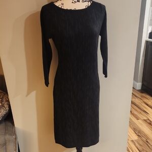 Elegant Black Long Sleeve Dress